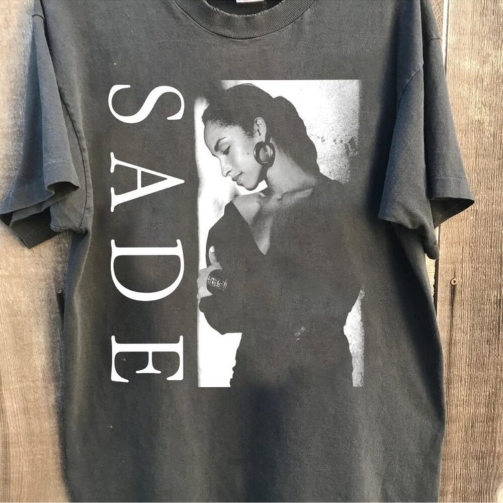 New! Sade Tee - Oversized Medium Tee with Vintage Print